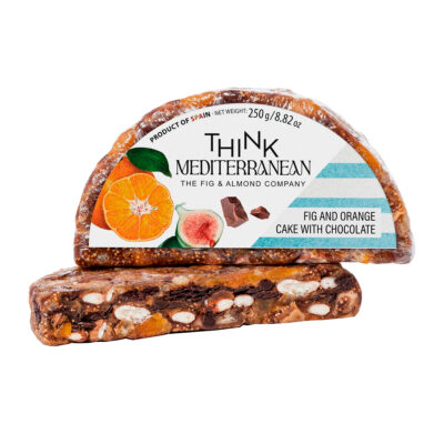 Fig and orange cake with chocolate