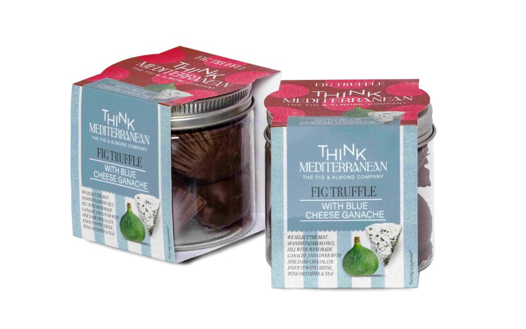 Fig truffle with blue cheese ganache