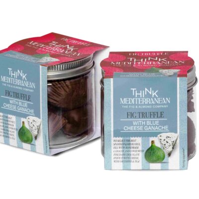 Fig truffle with blue cheese ganache